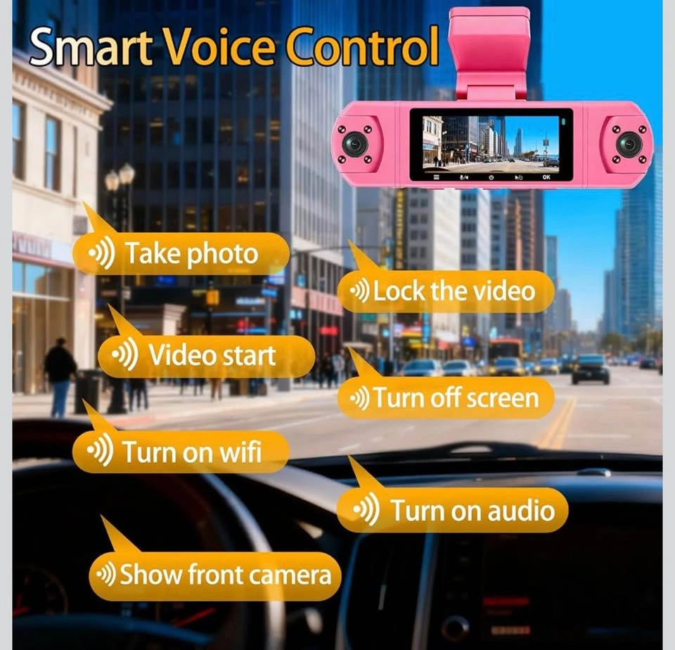 4 Channel Dash Cam 360° View 3K Front + 1080P Rear/Side - photo 2
