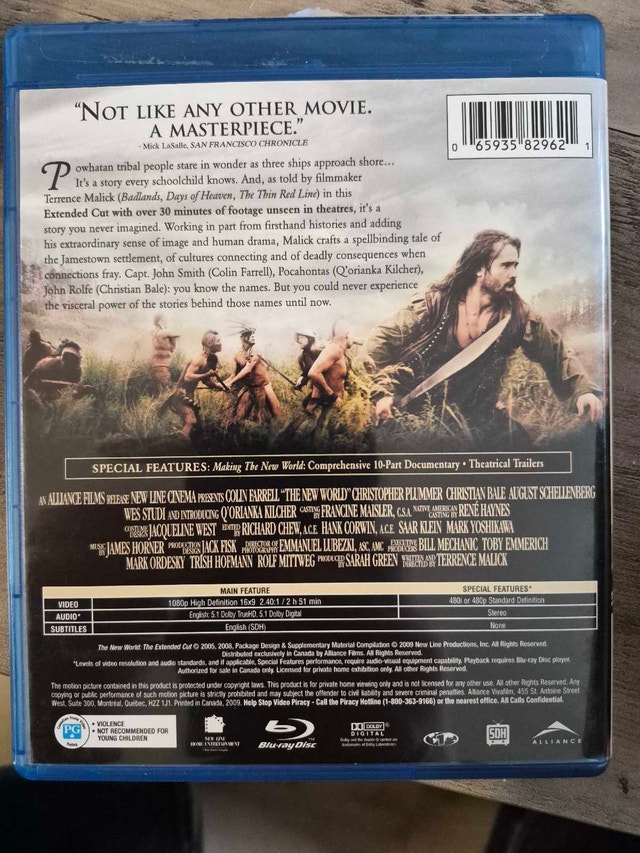 The New World The Extended Cut Blu-ray - photo 2
