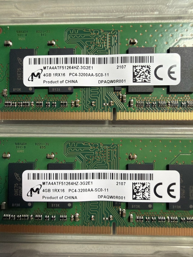Crucial 8GB DDR4 3200MHz SODIMM Laptop RAM (2x4GB) - photo 3