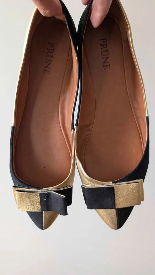 Prüne Women's Leather Ballet Flats - Size 7/37 - photo 2