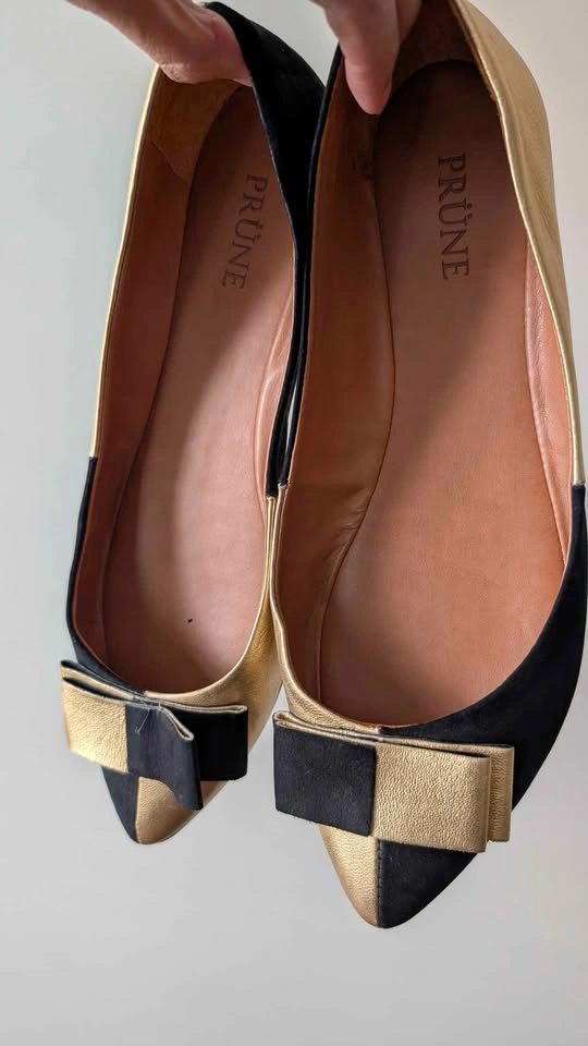 Prüne Women's Leather Ballet Flats - Size 7/37 - photo 3