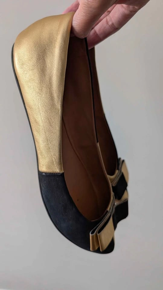 Prüne Women's Leather Ballet Flats - Size 7/37 - photo 4