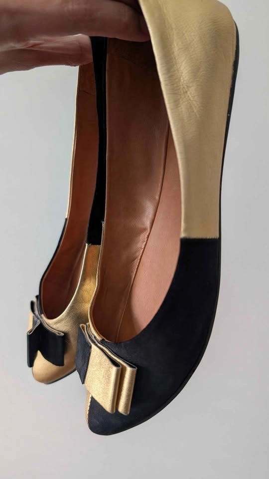 Prüne Women's Leather Ballet Flats - Size 7/37 - photo 5