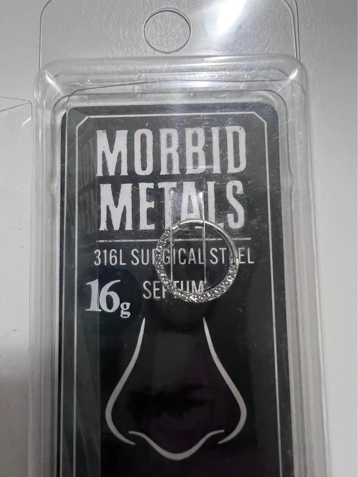 2 Morbid Metals Septum Hinged Hoop - photo 2