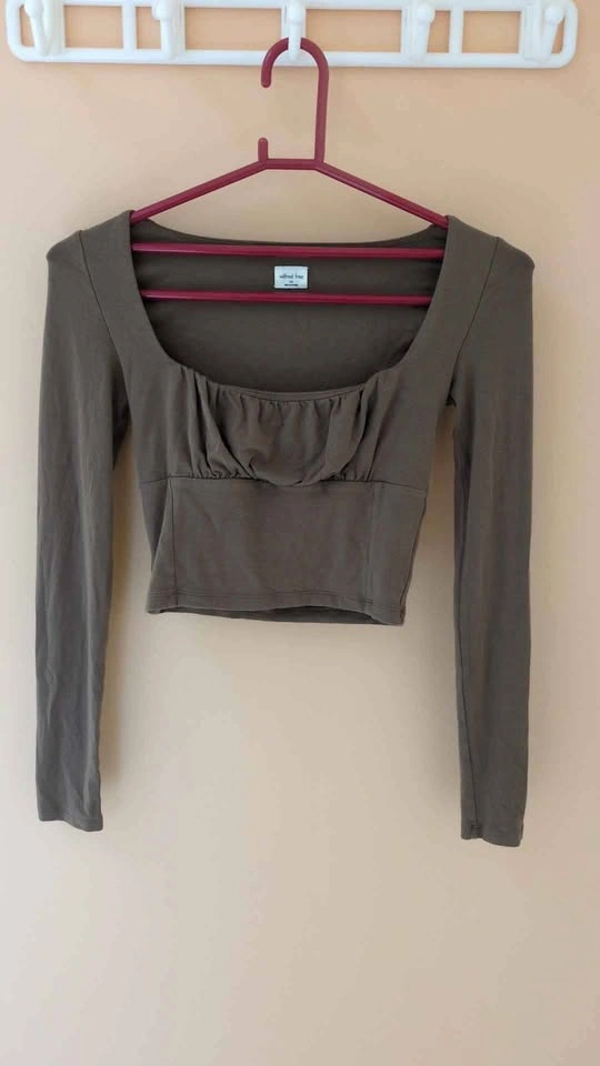 Wilfred Free Orbit Long Sleeve Crop Top -XXS - photo 2