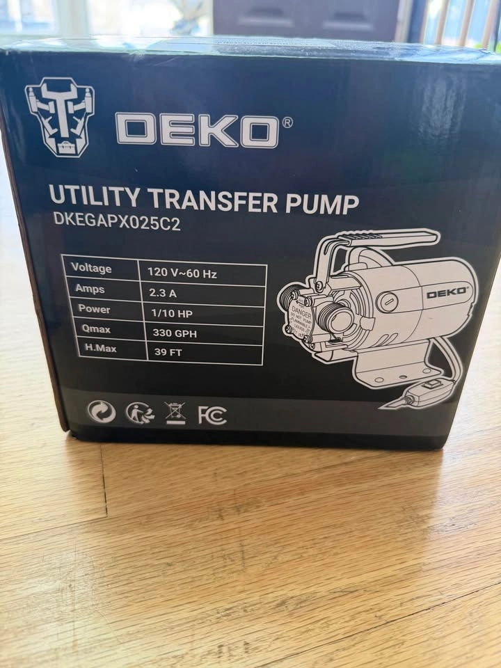 Water Transfer Pump