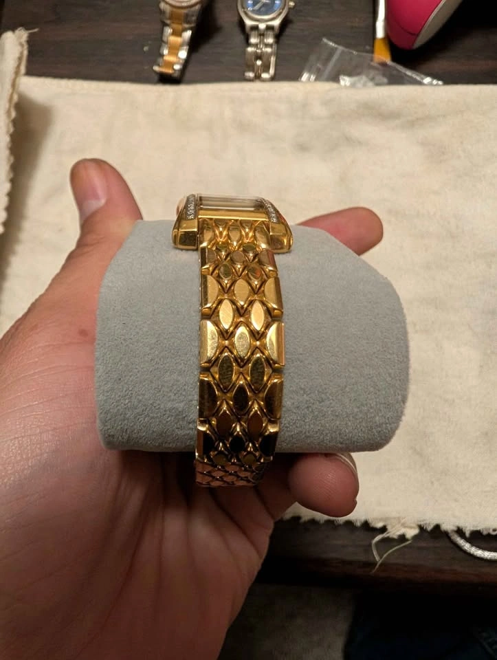 Wittnauer Diamond Accent Ladies MOP Gold Tone Swiss Quartz Watch - photo 2