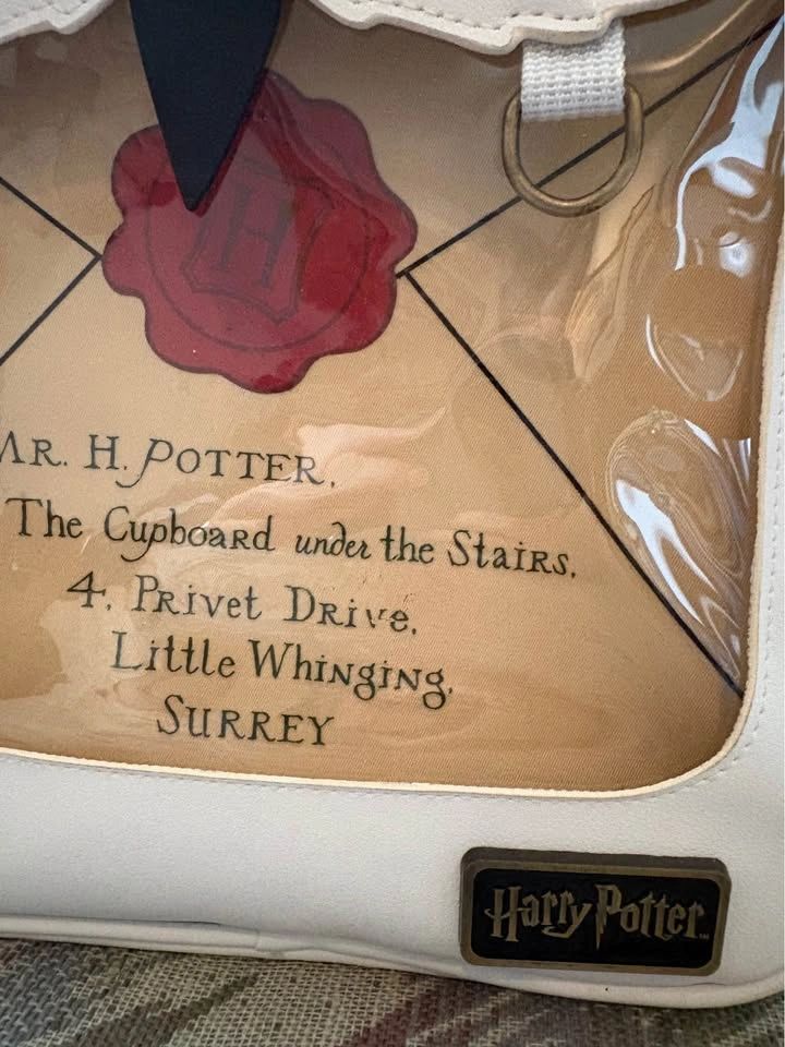 Harry Potter Hedwig Hogwarts Letter Faux Leather Ita Mini Backpa - photo 2