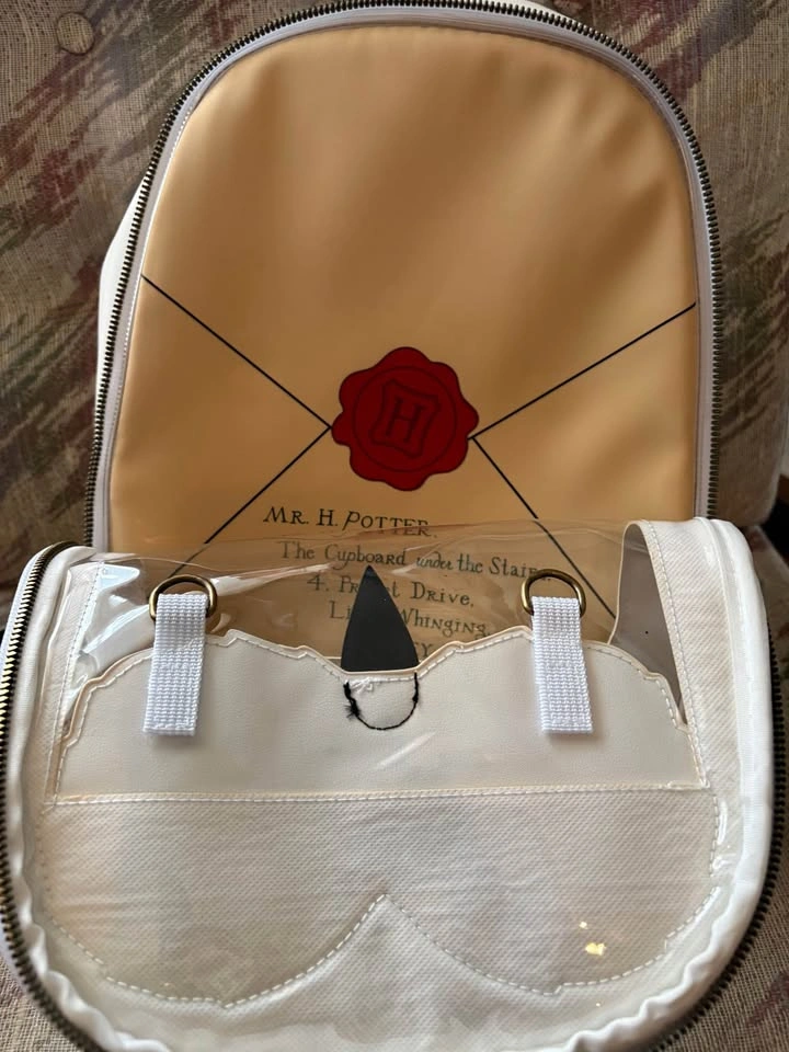 Harry Potter Hedwig Hogwarts Letter Faux Leather Ita Mini Backpa - photo 5