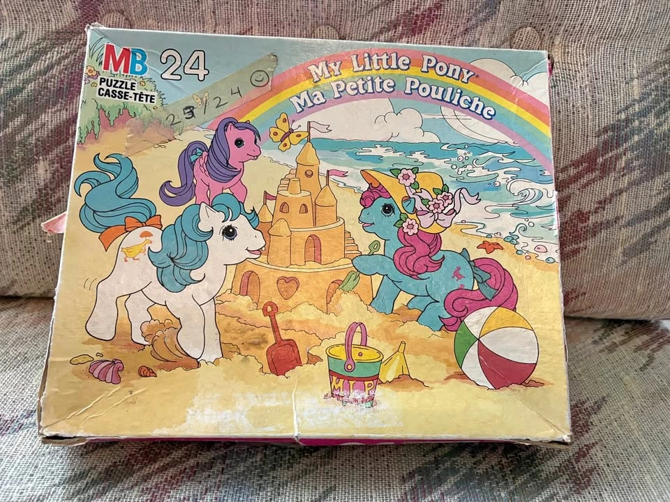 Vintage 1988 My Little Pony 24-Piece Puzzle (Milton Bradley G1)