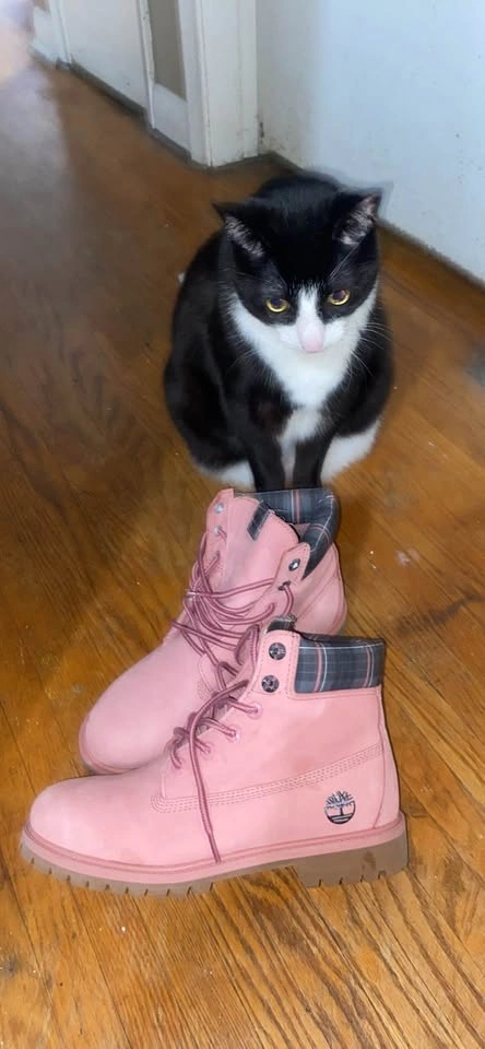 dusty rose timberlands size 7 - photo 2