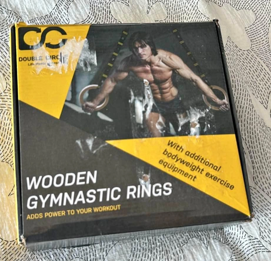 Wooden gymnastic rings
