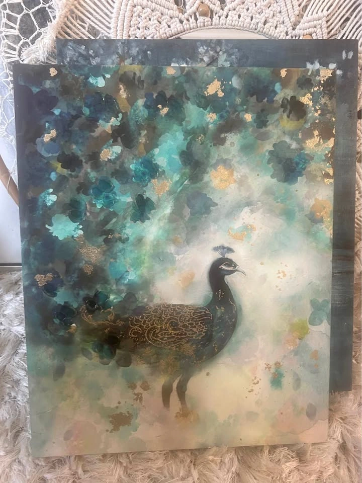 Peacock wall art
