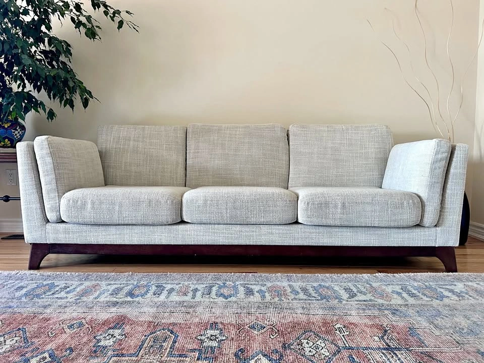 Modern ARTICLE Ceni 83” Three Seater Sofa – Chalk Gray
