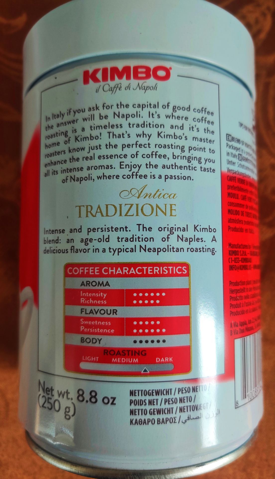 Kimbo Antica Tradizione Ground Coffee 250g - photo 2