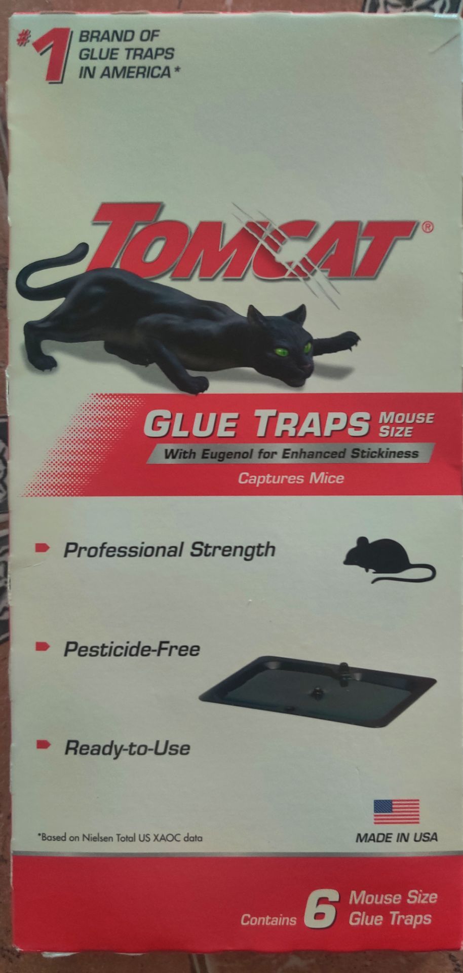 Tomcat Mouse Size Glue Traps 6-Pack