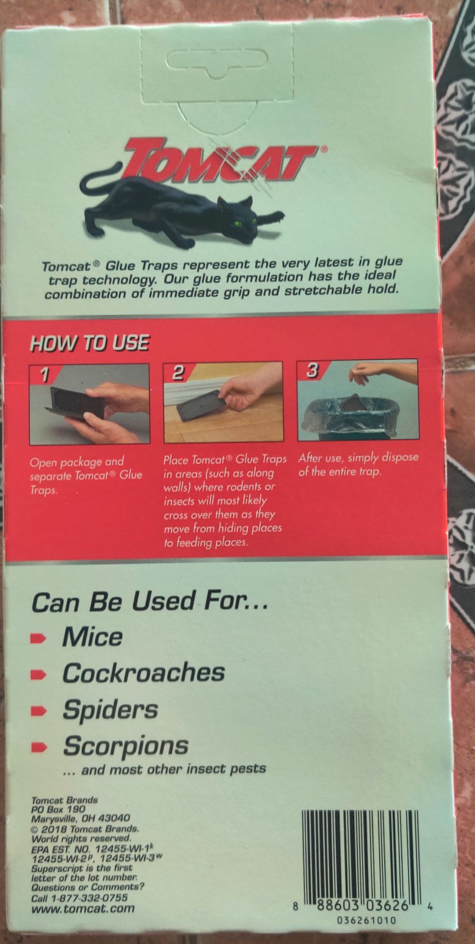 Tomcat Mouse Size Glue Traps 6-Pack - photo 2