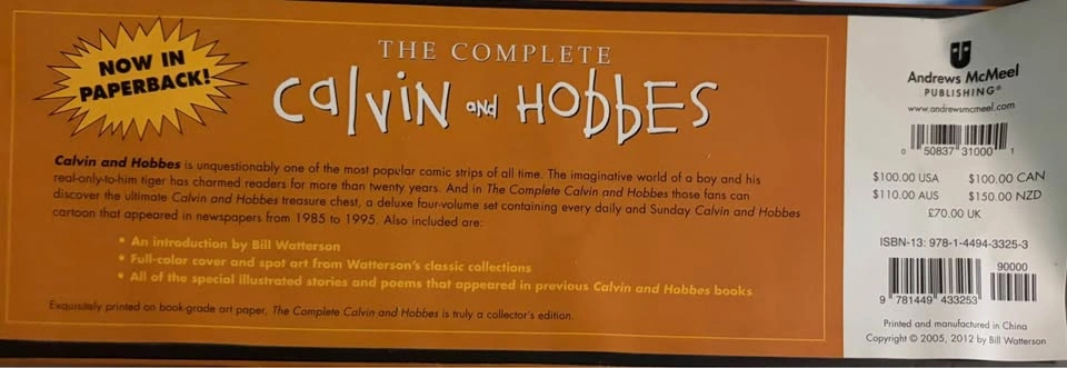 Complete Calvin and Hobbes Box Set - photo 2