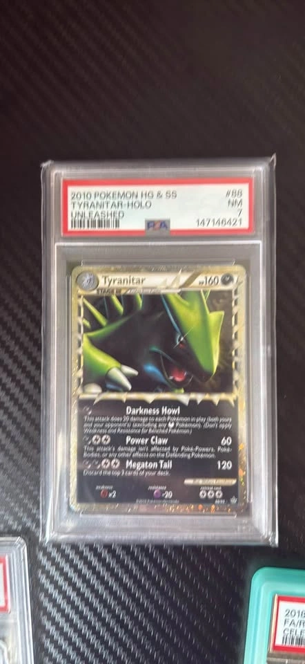 PSA Pokemon Cards Rayquaza and Tyranitar - photo 2