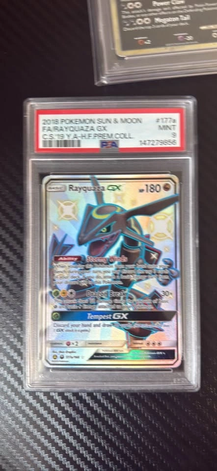 PSA Pokemon Cards Rayquaza and Tyranitar - photo 3