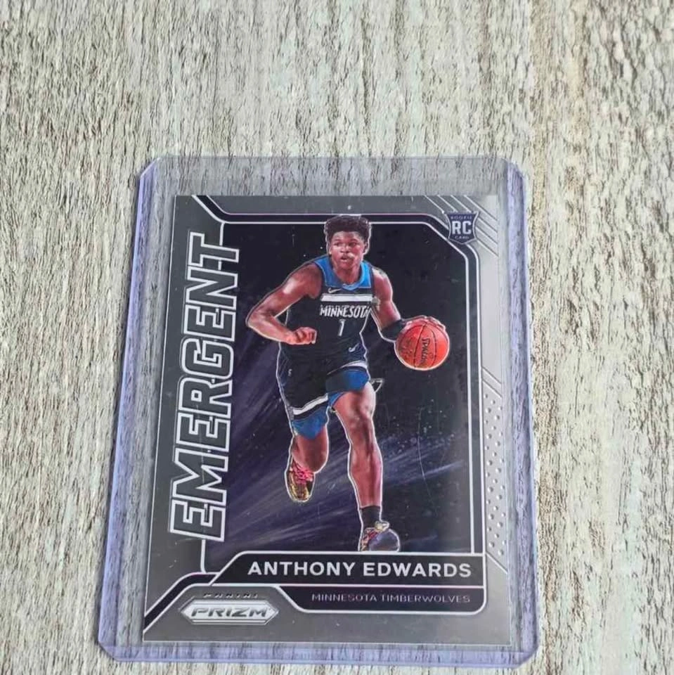 Anthony Edwards Rookie Card RC 2020-21 Panini Prizm Emergent #3 - photo 2