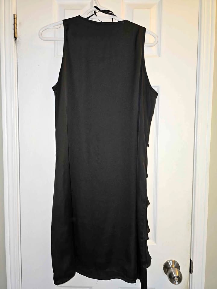 Mid length black dress sz 10