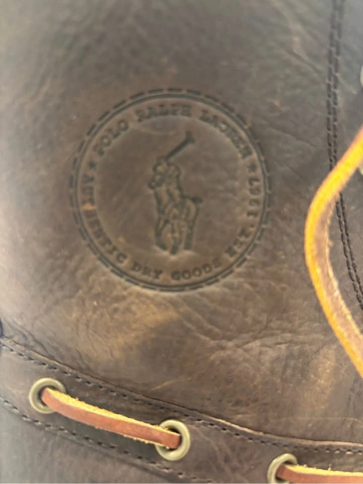 Polo Ralph Lauren Leather Duck Boots Size 7D Men/8.5 Women - photo 2