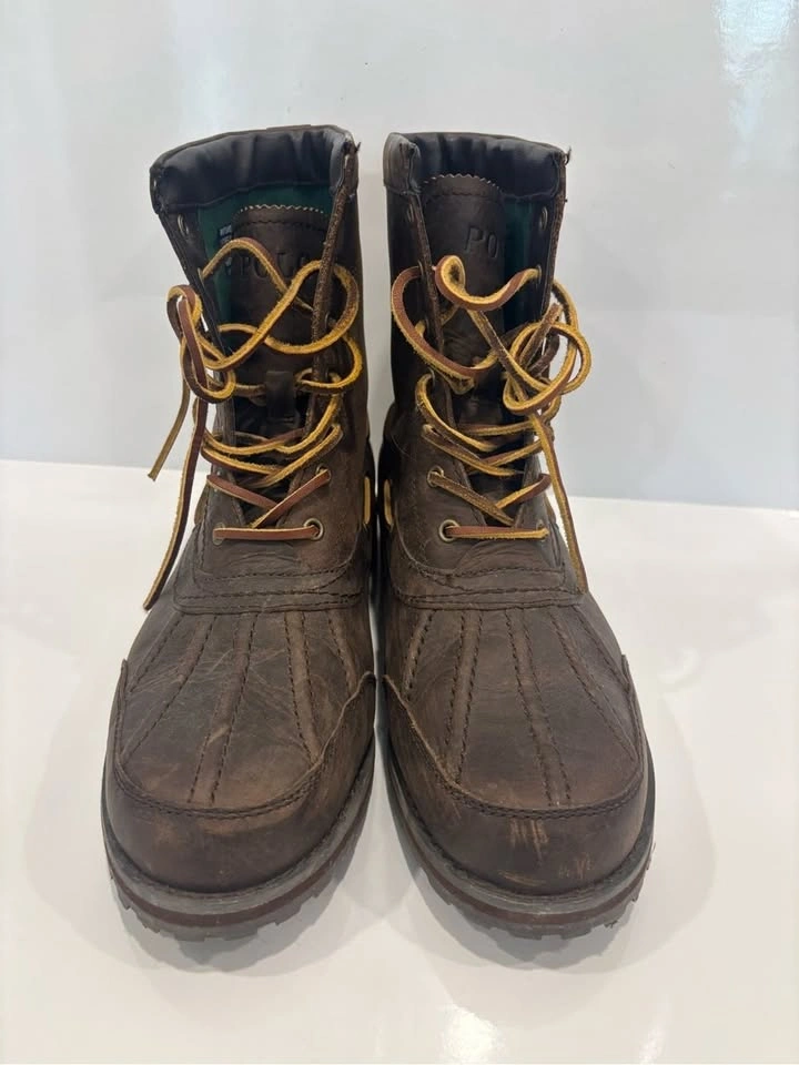 Polo Ralph Lauren Leather Duck Boots Size 7D Men/8.5 Women - photo 3
