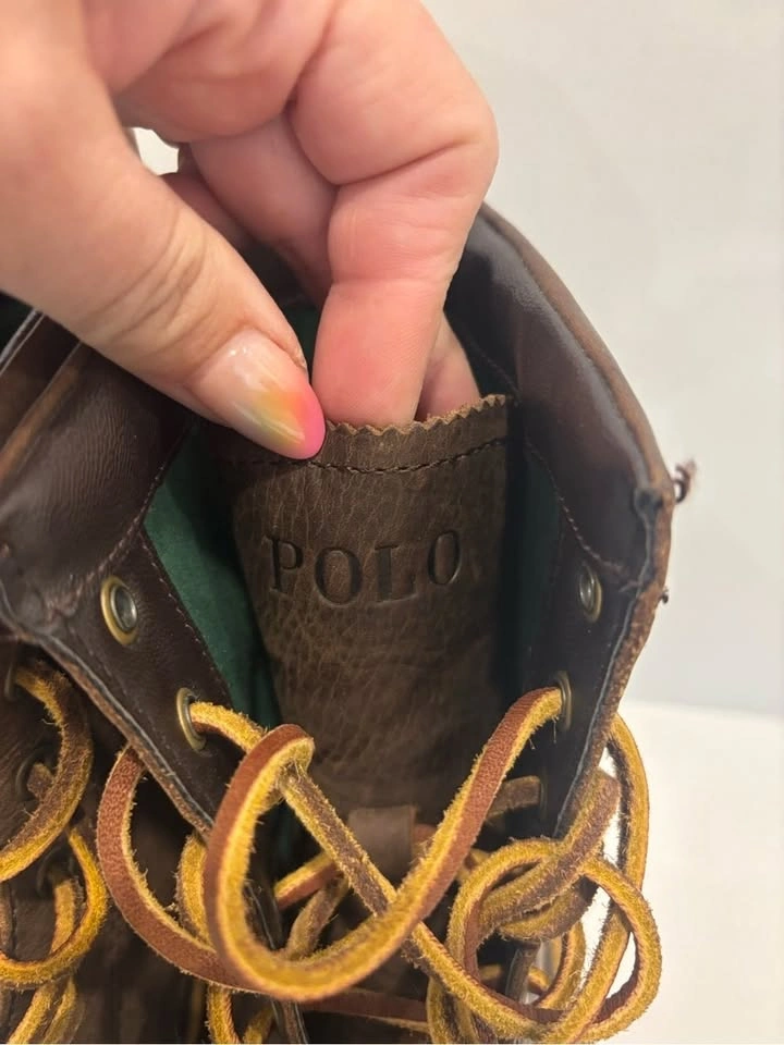 Polo Ralph Lauren Leather Duck Boots Size 7D Men/8.5 Women - photo 4