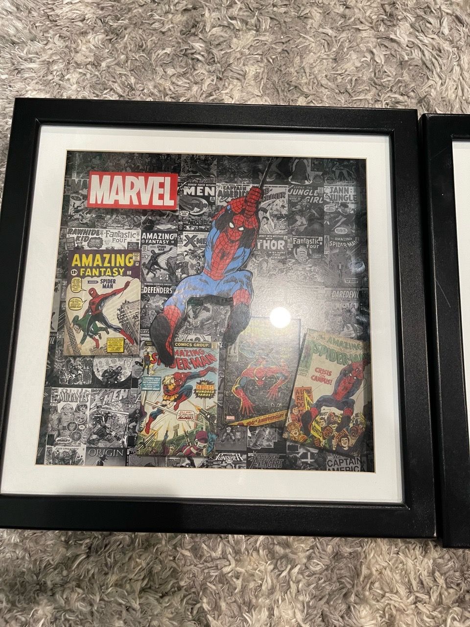 Batman & Spider-Man Comic Cover Shadow Box Wall Art - 2-Piece - photo 3