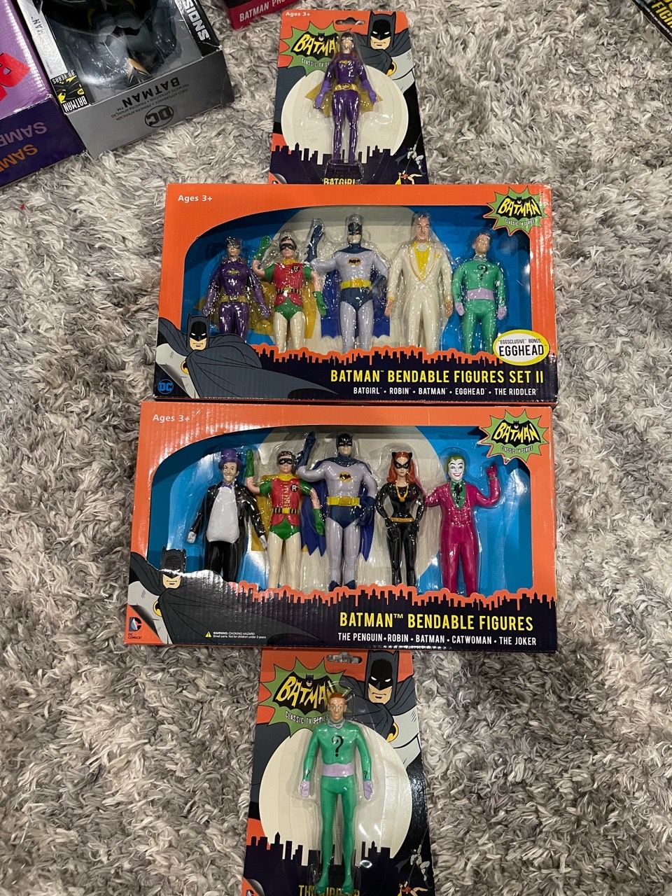 Batman 1966 Classic TV Series Bendable Figures — 12-Figure Lot