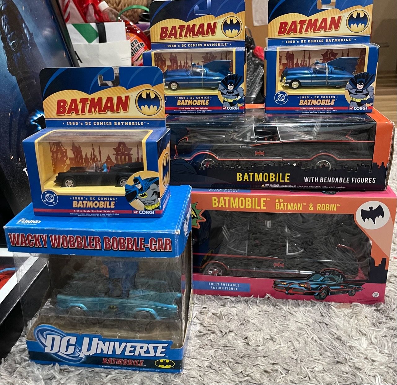 Batman Vehicle Collector Lot — 6 Pieces