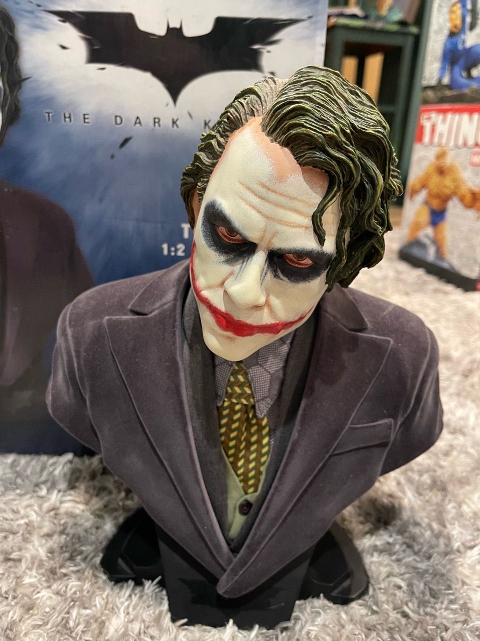 DC Direct The Dark Knight The Joker 1:2 Scale Bust - photo 2