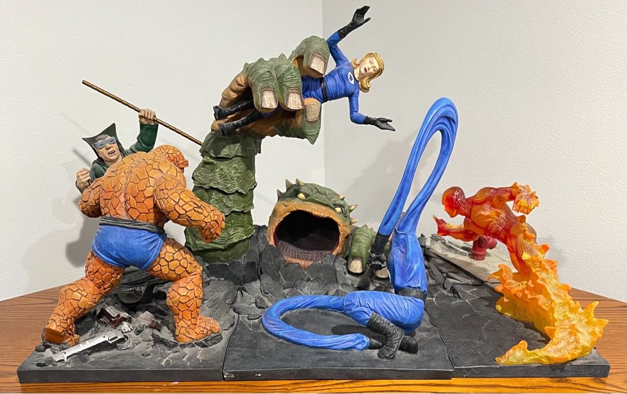 Diamond Select Toys Silver Age Fantastic Four #1 5-Statue Set