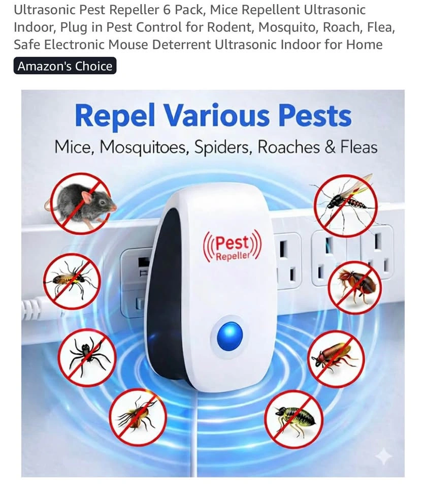 Ultrasonic Pest Repeller 6pcs - photo 3