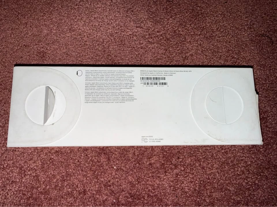 Brand New Apple Watch S9 45mm Silver Storm Blue - photo 3