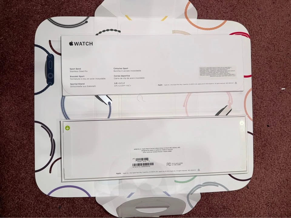Brand New Apple Watch S9 45mm Silver Storm Blue - photo 4