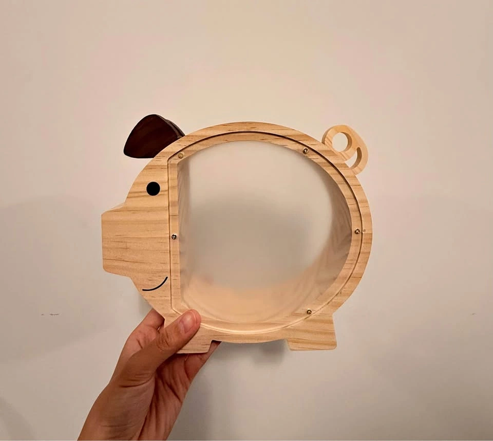 Wooden Piggy Bank