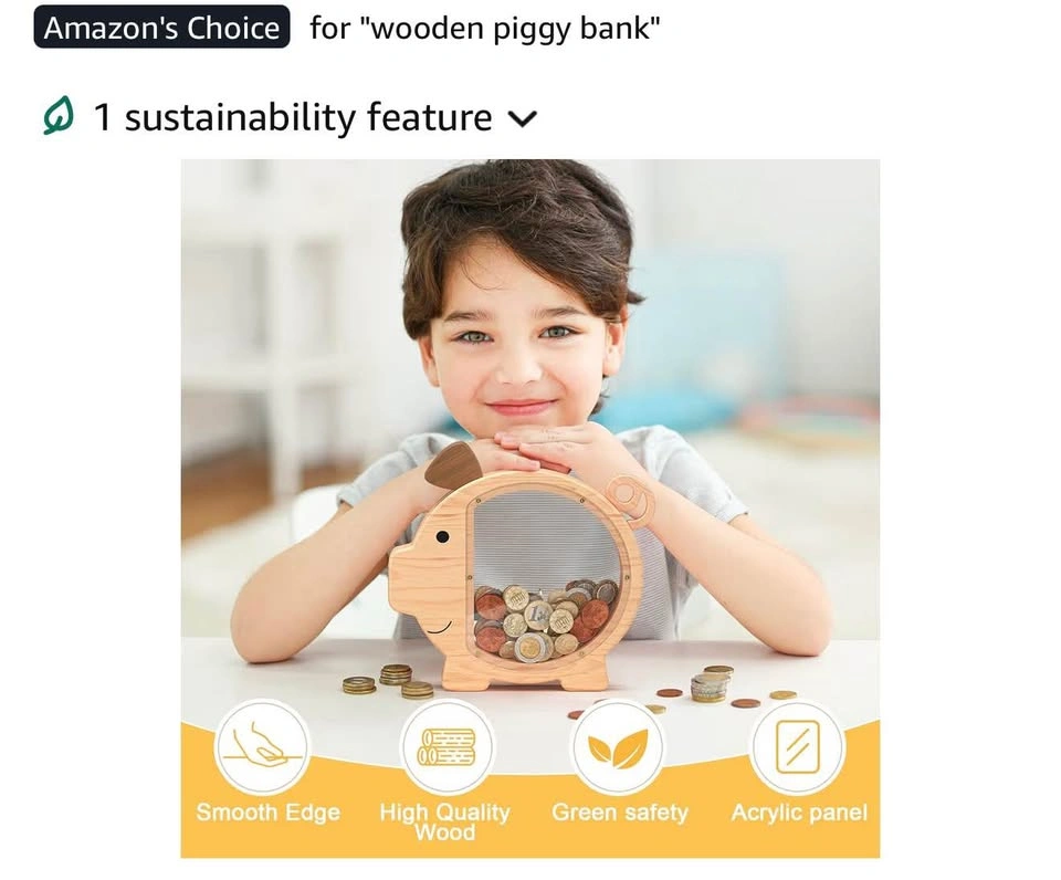 Wooden Piggy Bank - photo 3