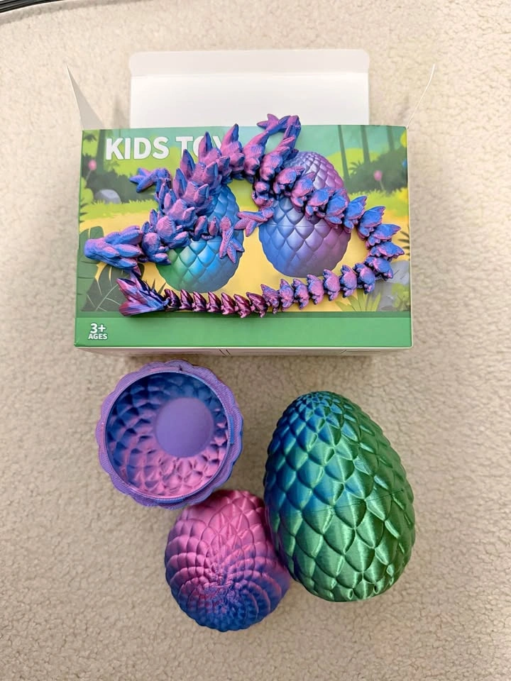 Dragon Toy 3D Printed 2pcs