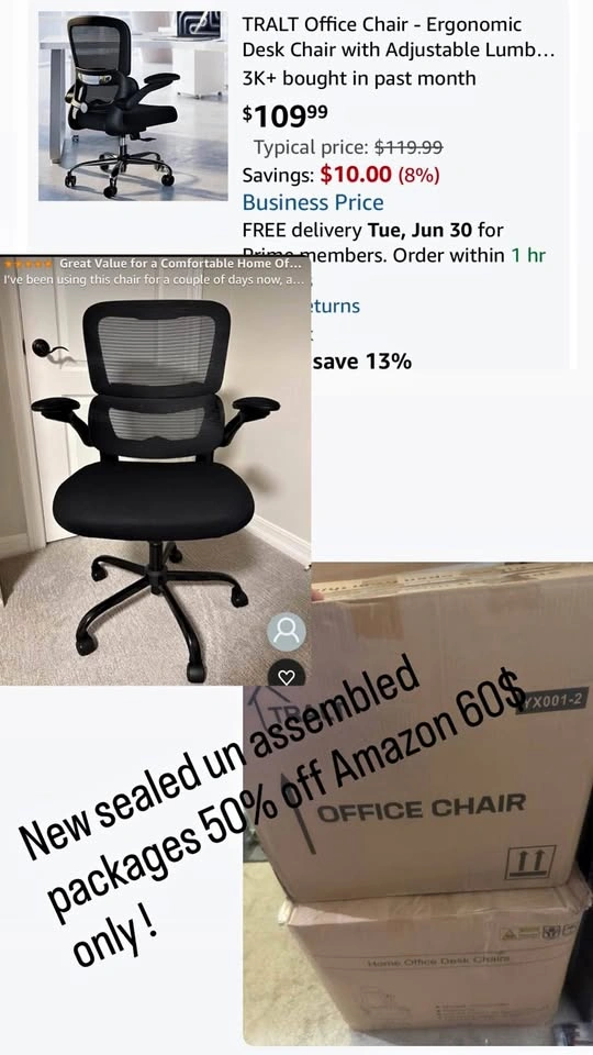 Ergonomic Mesh Office Chair with Lumbar Support