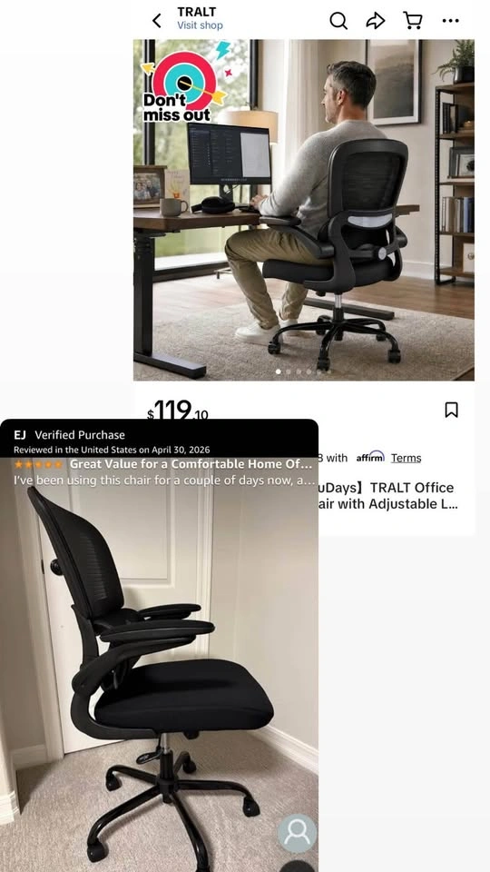 Ergonomic Mesh Office Chair with Lumbar Support - photo 4