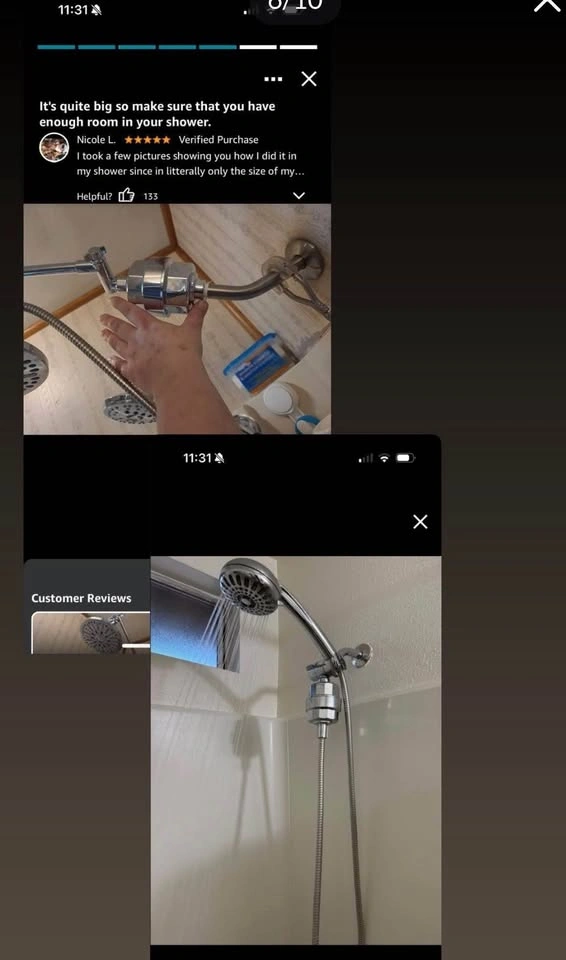 20-Stage Shower Head Filter with 3 Replaceable Cartridges - photo 5