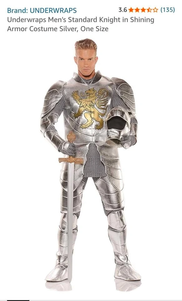 Knight in Shining Armour Halloween Costume - Adult - photo 5