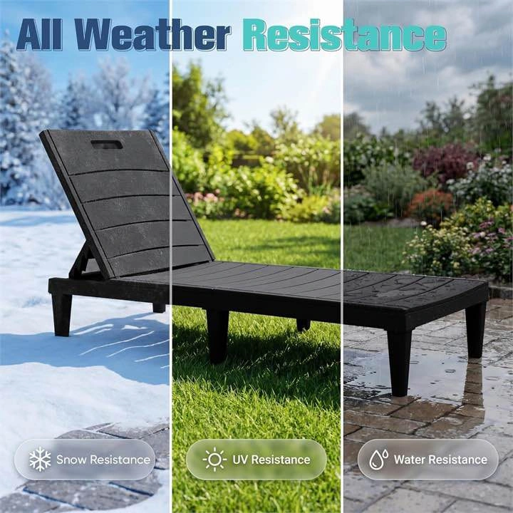 Outdoor Resin Lounge Chairs - Set of 2 - photo 4