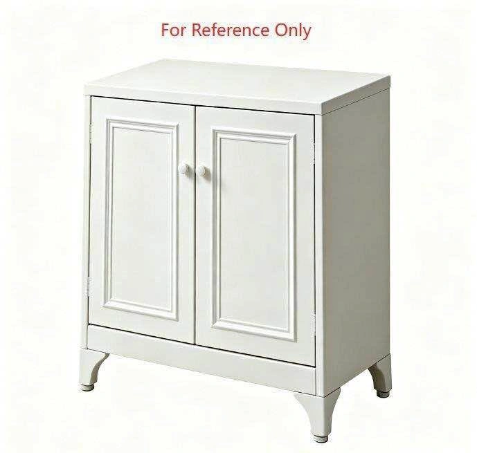 White Metal Storage Cabinet