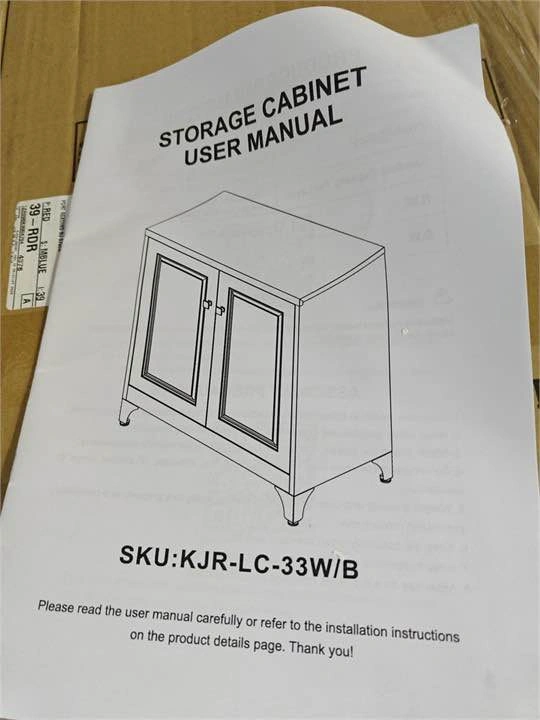White Metal Storage Cabinet - photo 4