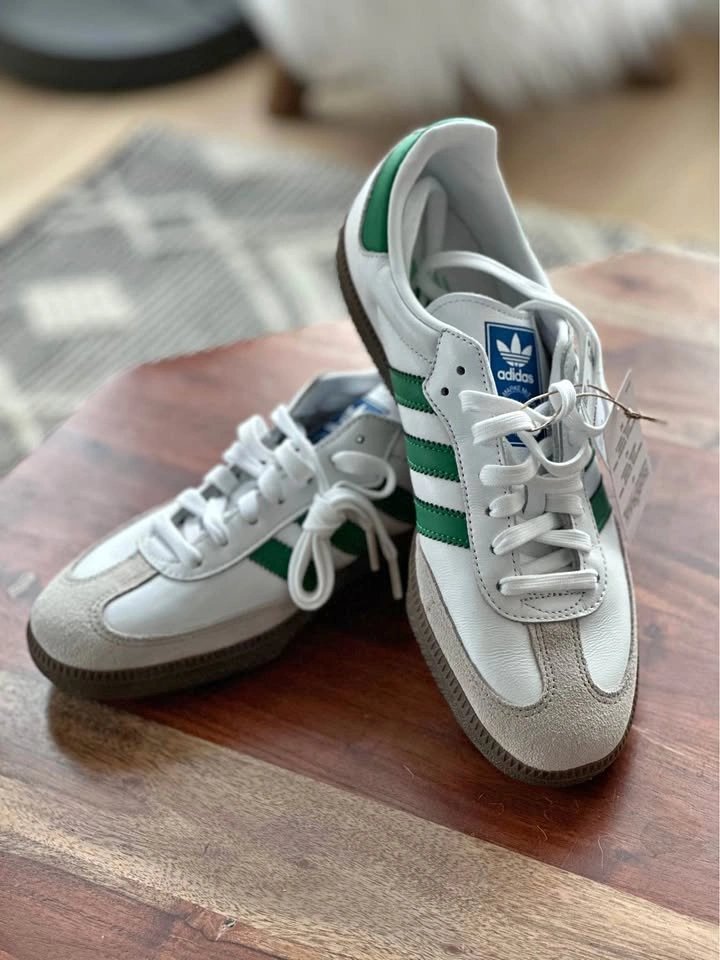New Adidas Samba OG “White and Green”