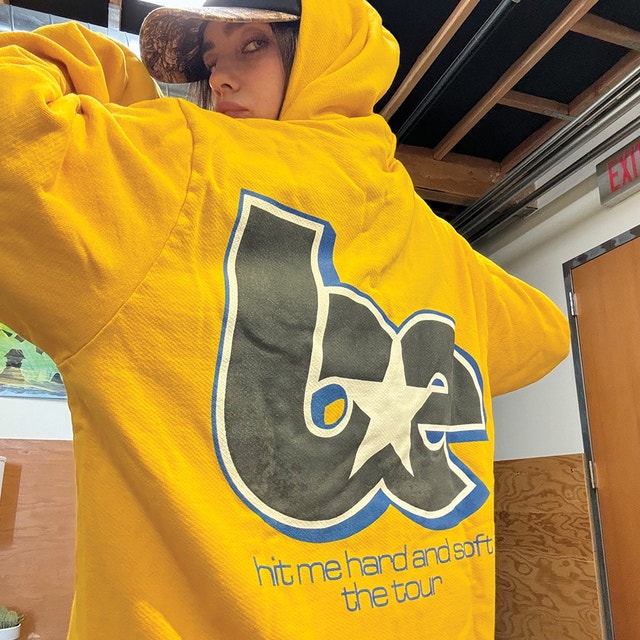 Billie Eilish Yellow Zip Hoodie