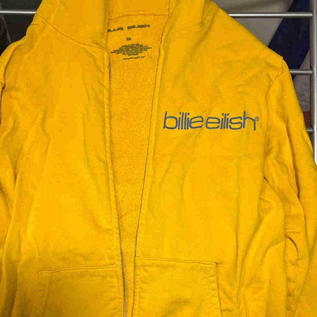 Billie Eilish Yellow Zip Hoodie - photo 2